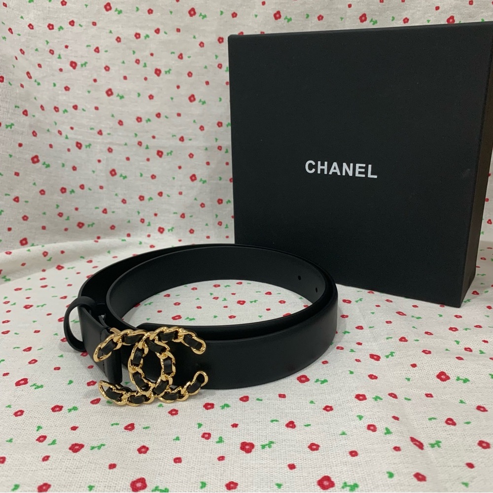 Chanel Black and Gold Women’s Belts